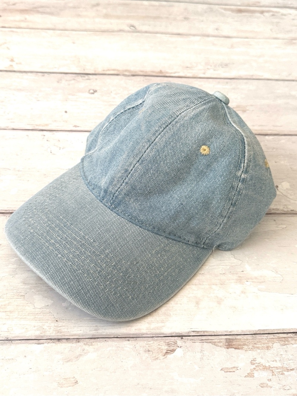 Madewell Lightwash Blue Denim Hat Baseball Cap 100% Cotton Unisex Adjustable NEW